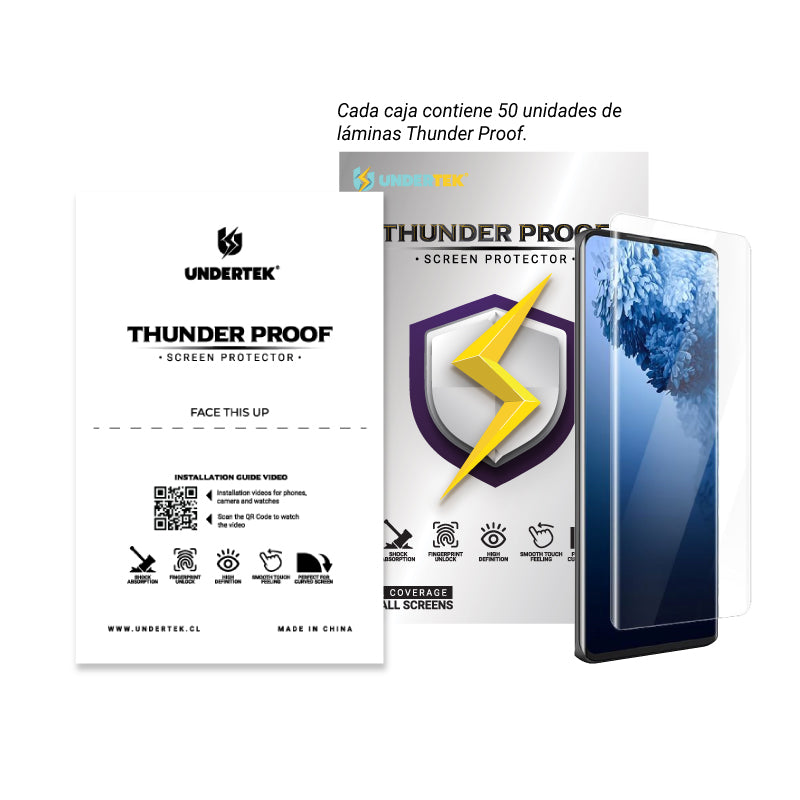 Caja de Láminas Antishock ThunderProof Clear 50uni