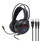 Audífonos Headset RGB Aux 3.5mm Microfono On-Ear