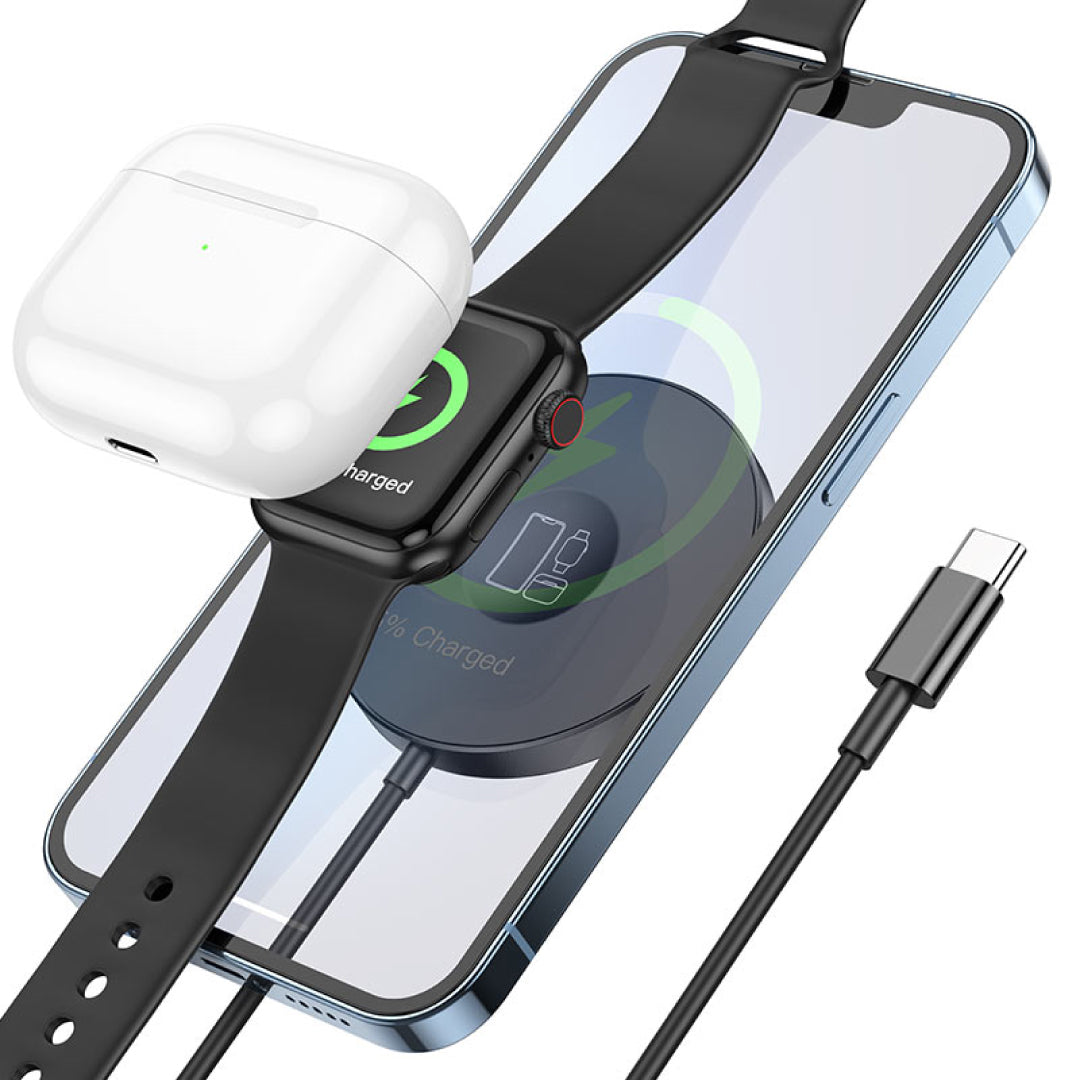 Cargador Magnetic 3 in 1 Carga Rápida 15W