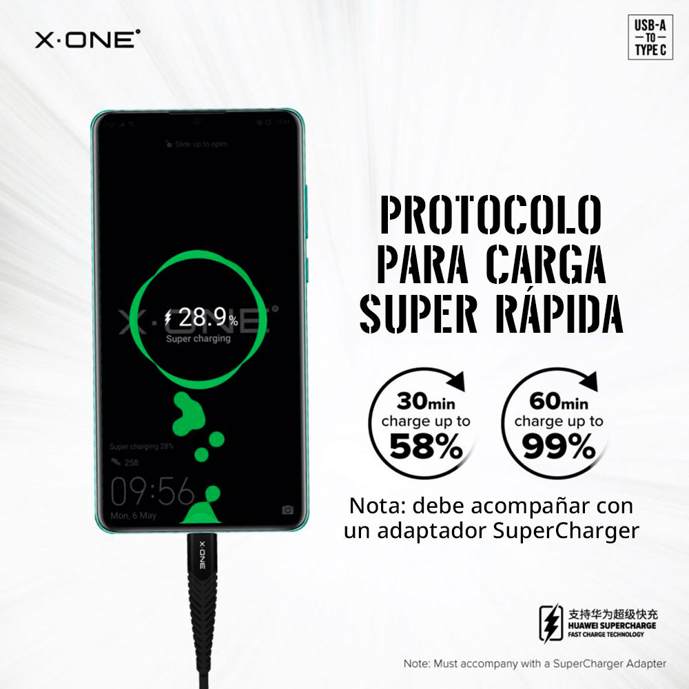 Cable UltraPro Type C a Type C 5A Nylon Ultra Rápido